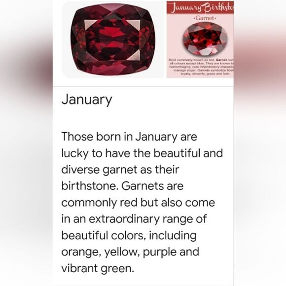 Genuine Garnet Sterling Silver Stud Earrings NWT - Picture 15 of 16